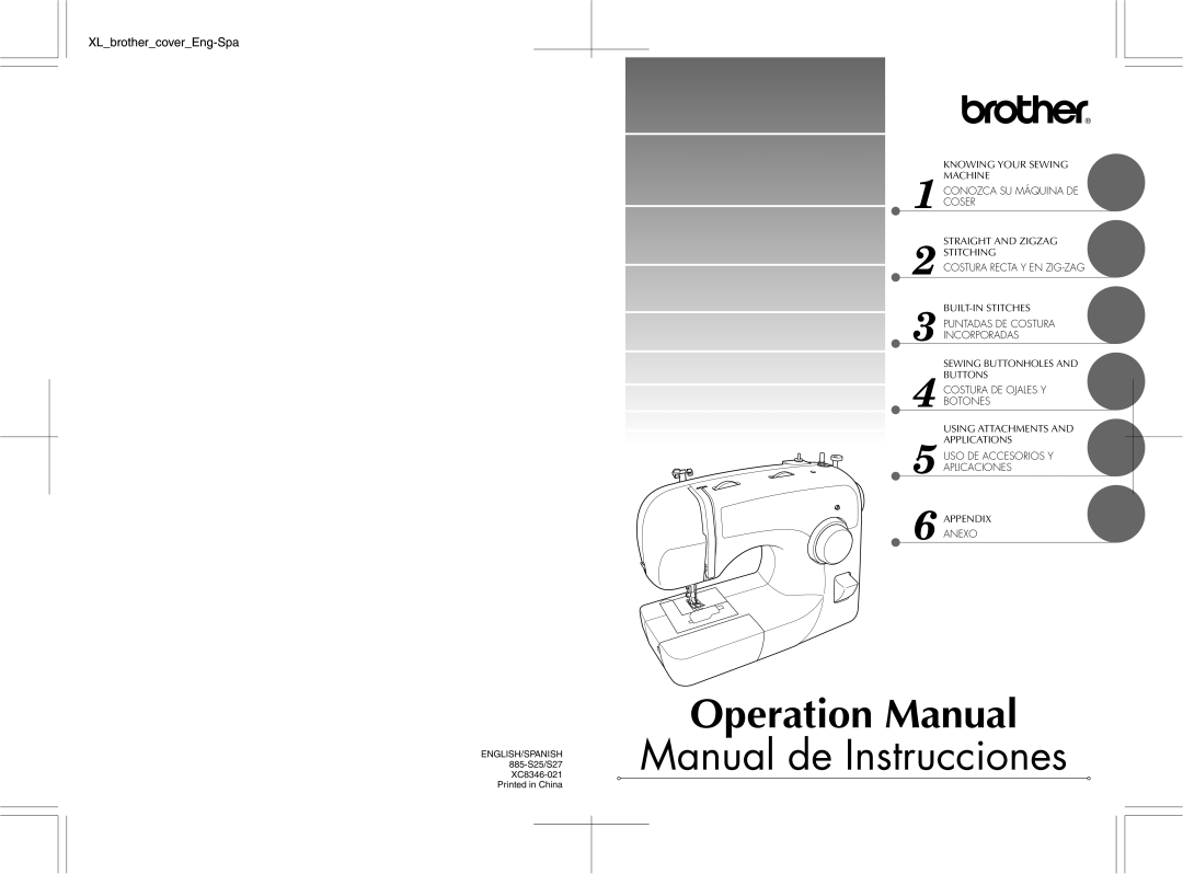 Brother 885-S27, BM-3500 operation manual Manual de Instrucciones 