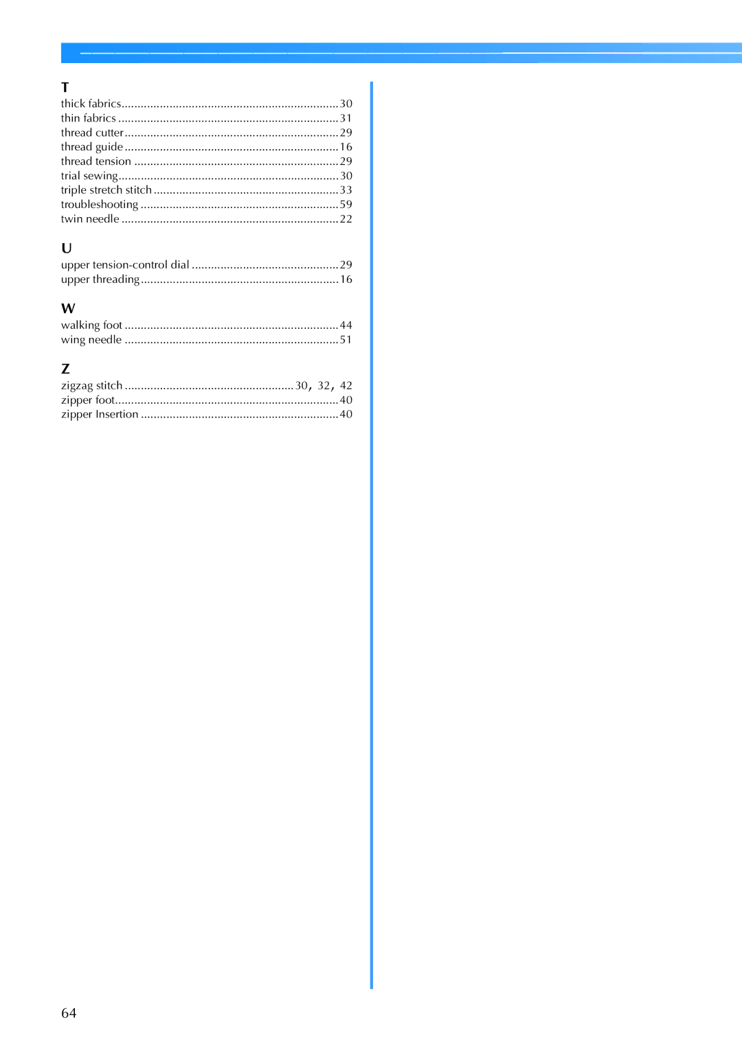 Brother CE 500PRW operation manual 30, 32 