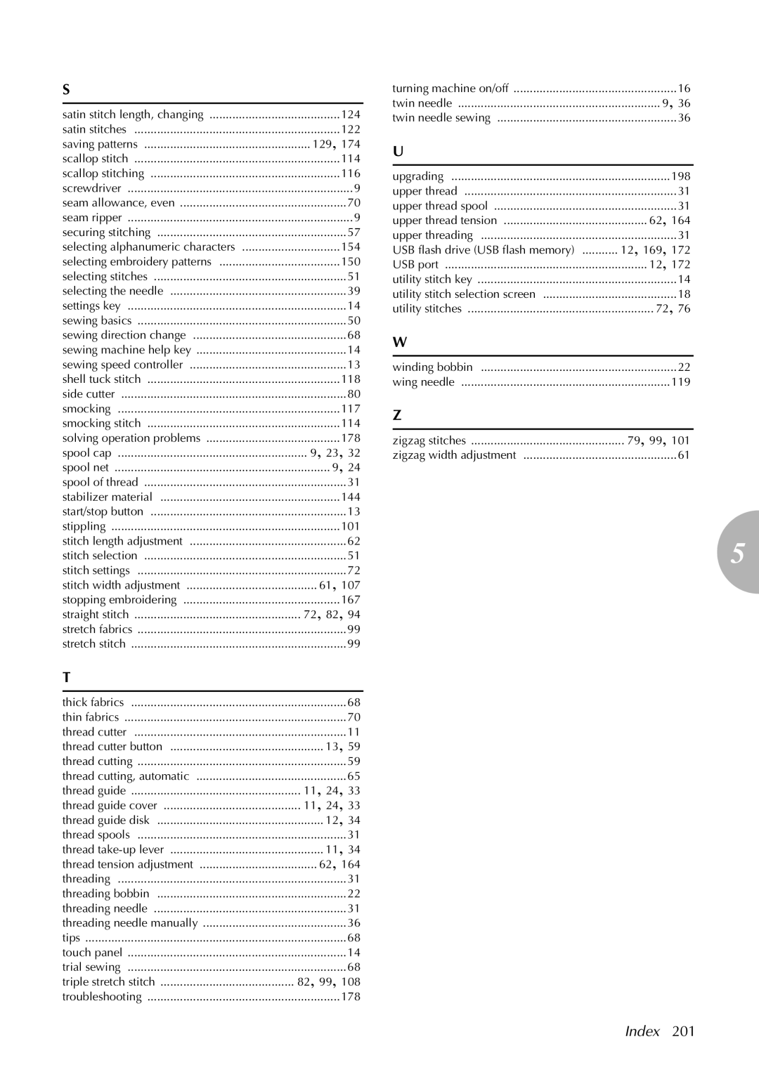 Brother computerized embroidery and sewing machine, 885-V95/V96/V97/V98 operation manual 11, 24 