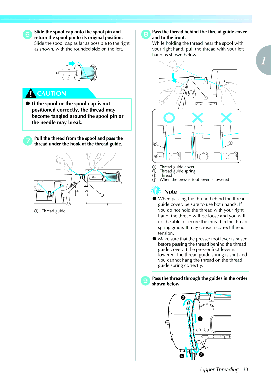 Brother computerized embroidery and sewing machine, 885-V95/V96/V97/V98 operation manual Hand as shown below 