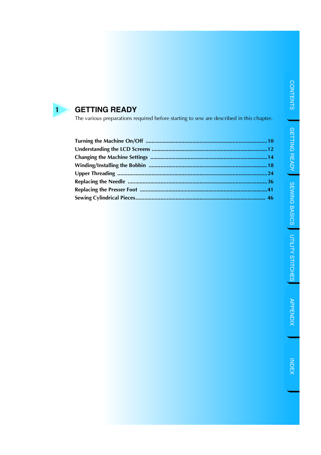 Brother CS-8150 manual Getting Ready 