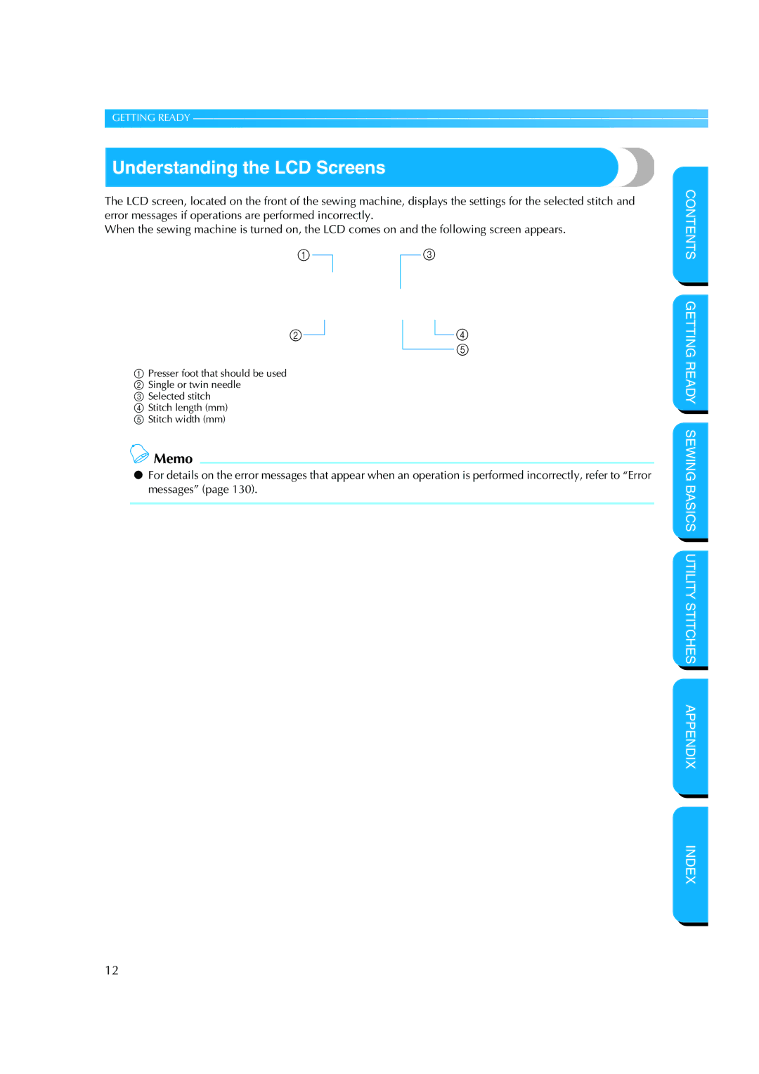 Brother CS-8150 manual Understanding the LCD Screens 