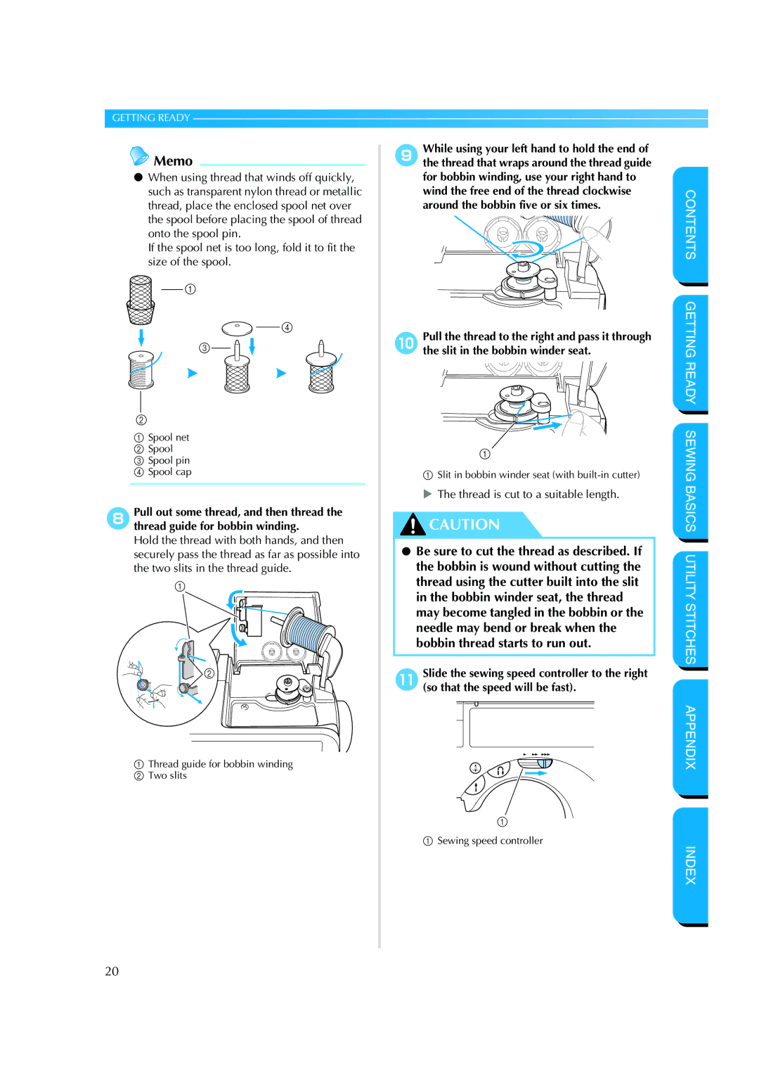 Brother CS-8150 manual Thread is cut to a suitable length 