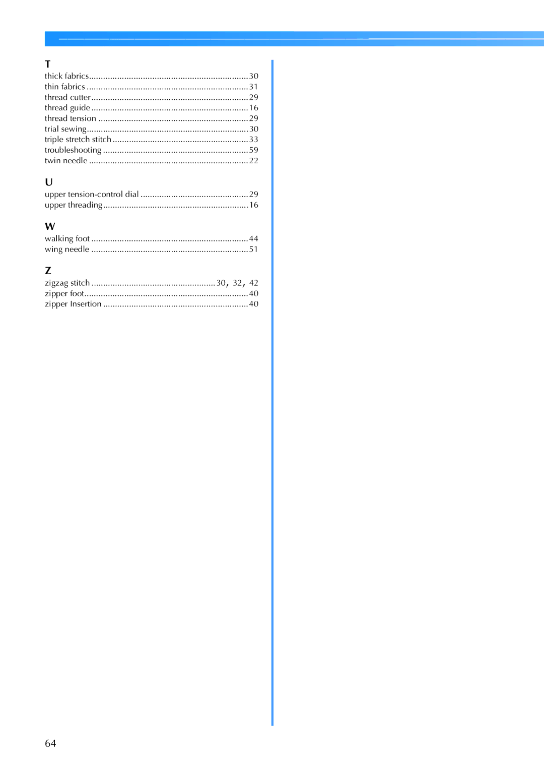 Brother CS6000I operation manual 30, 32 