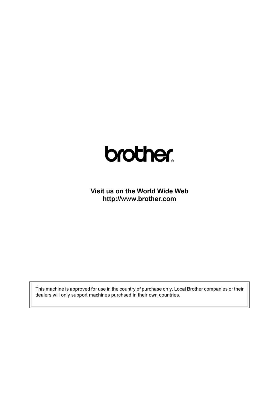 Brother DCP-375CW manual Visit us on the World Wide Web 