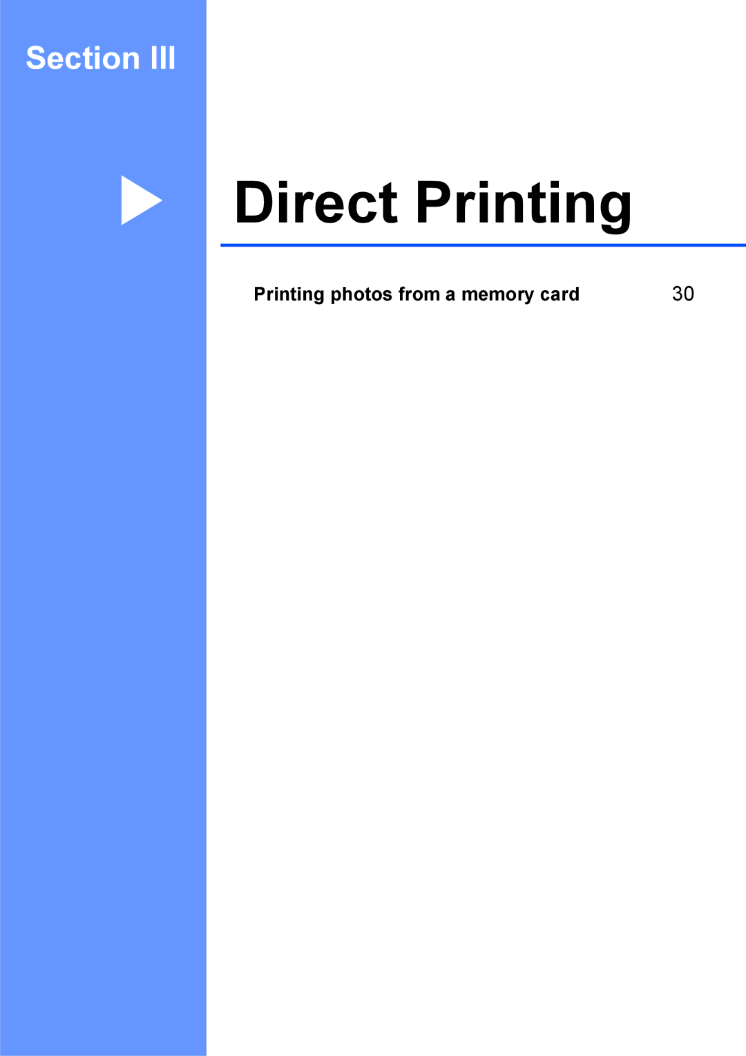 Brother DCP-375CW manual Direct Printing 