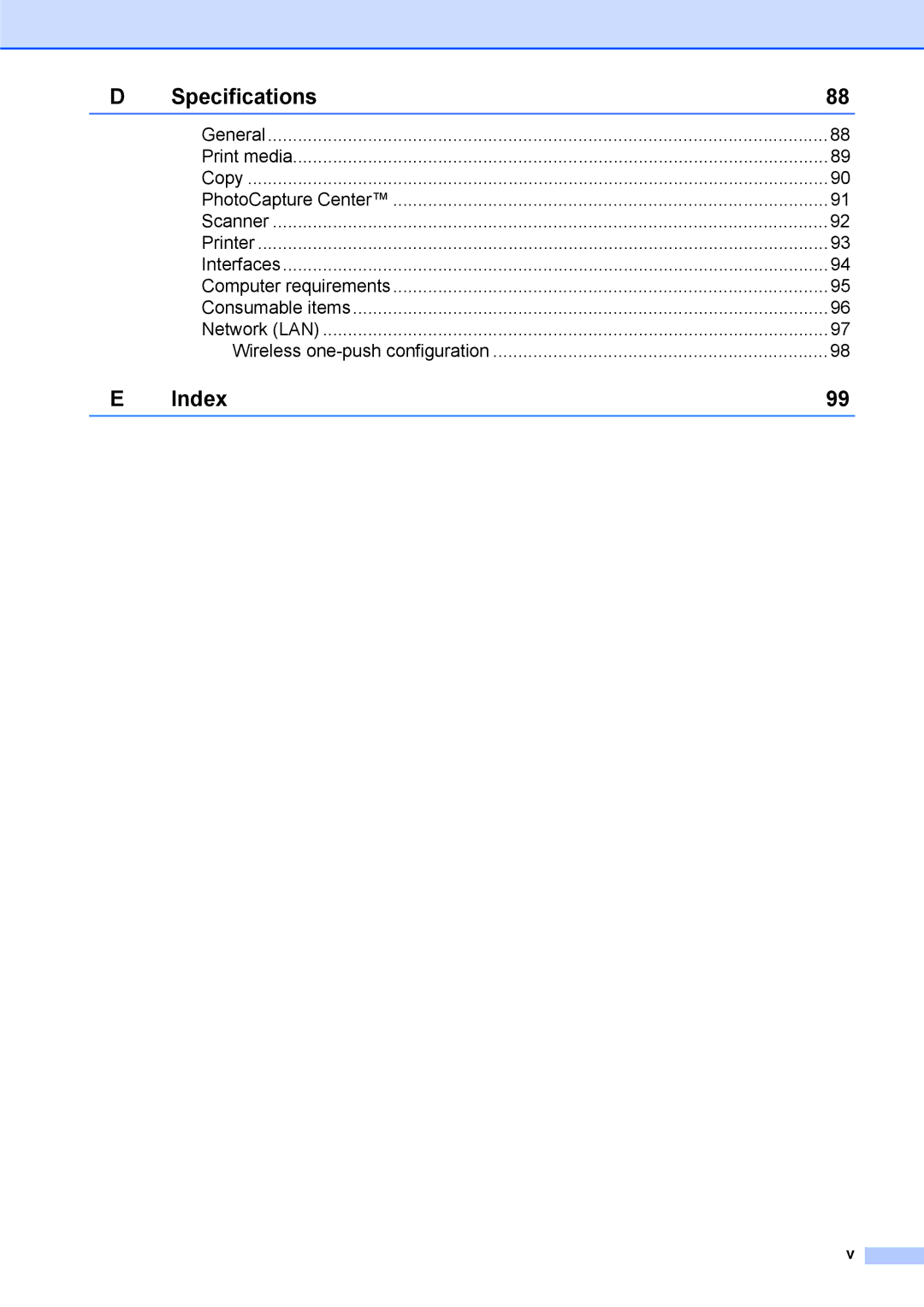 Brother DCP-375CW manual Index 