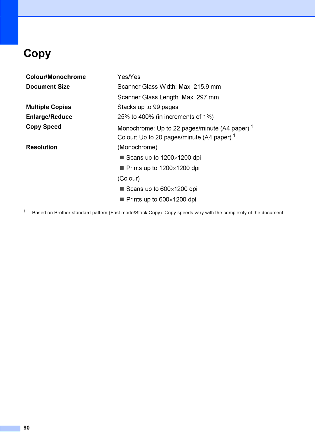 Brother DCP-375CW manual Copy 