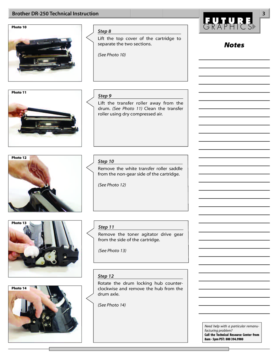 Brother manual Brother DR-250 Technical Instruction 