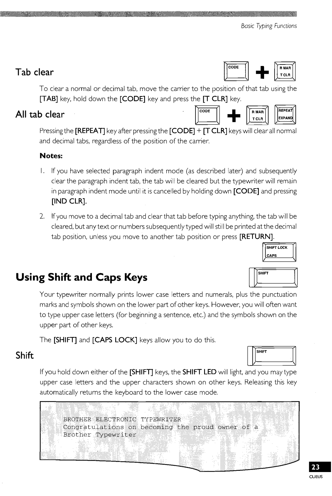 Brother CE-400, EM-430 manual 