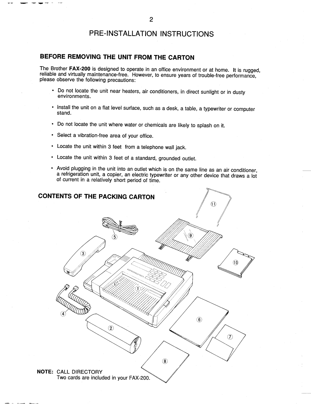 Brother FAX-200 manual 