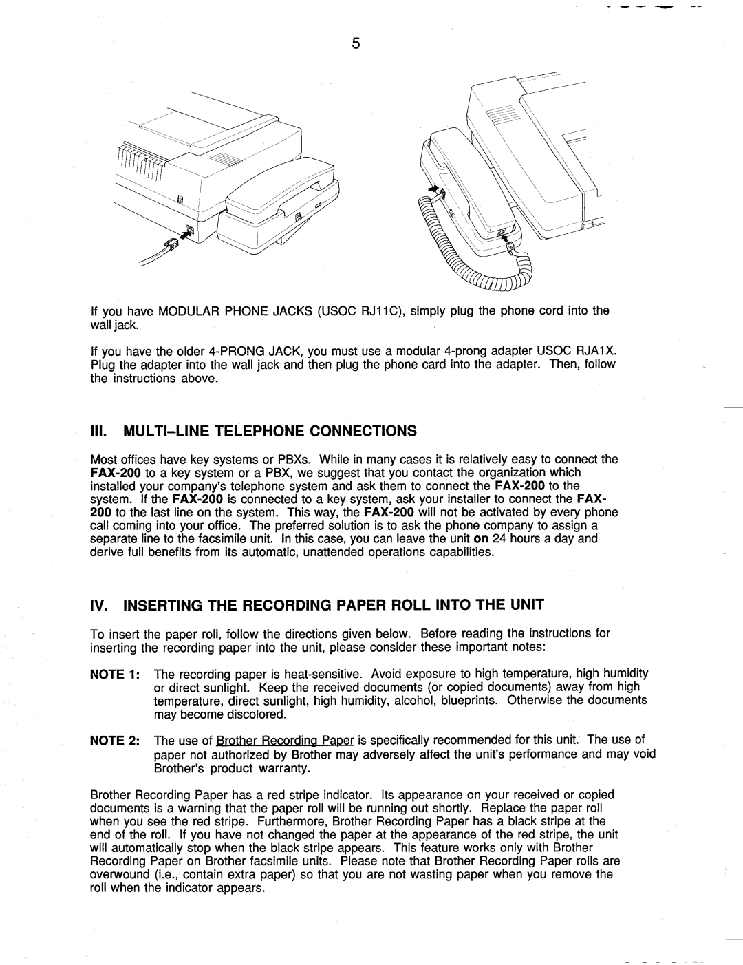 Brother FAX-200 manual 