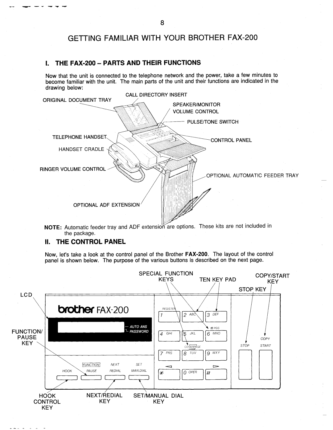 Brother FAX-200 manual 