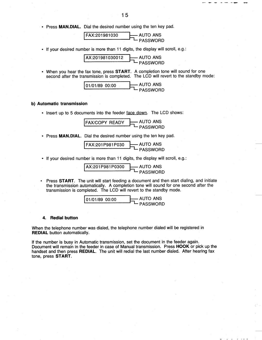 Brother FAX-200 manual 