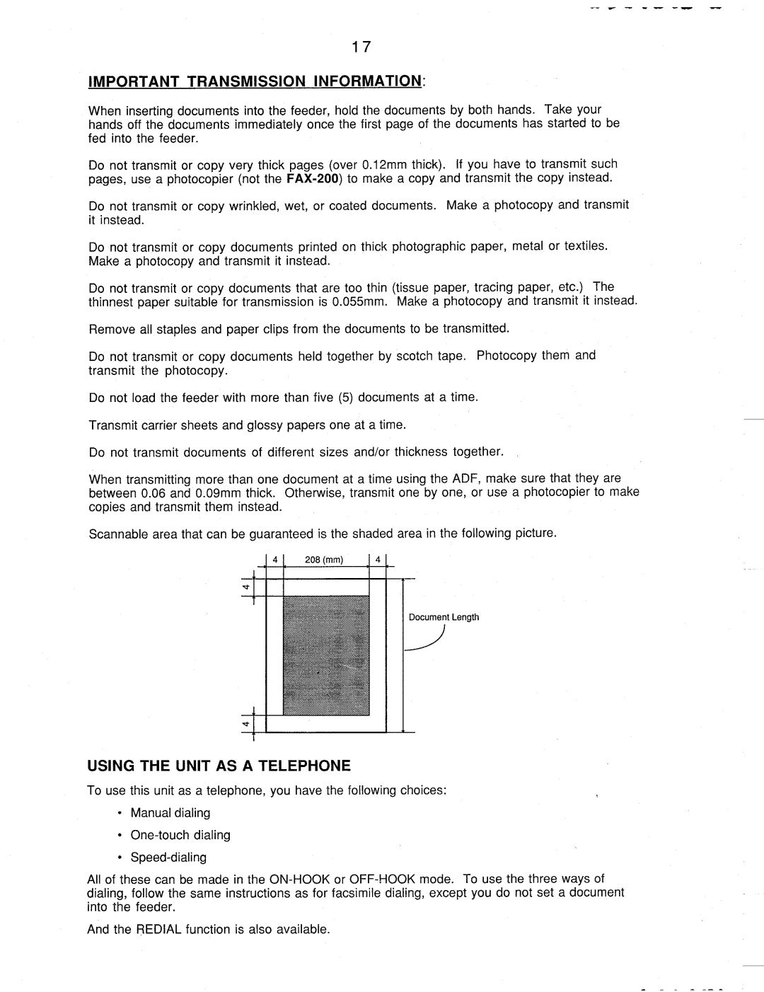 Brother FAX-200 manual 