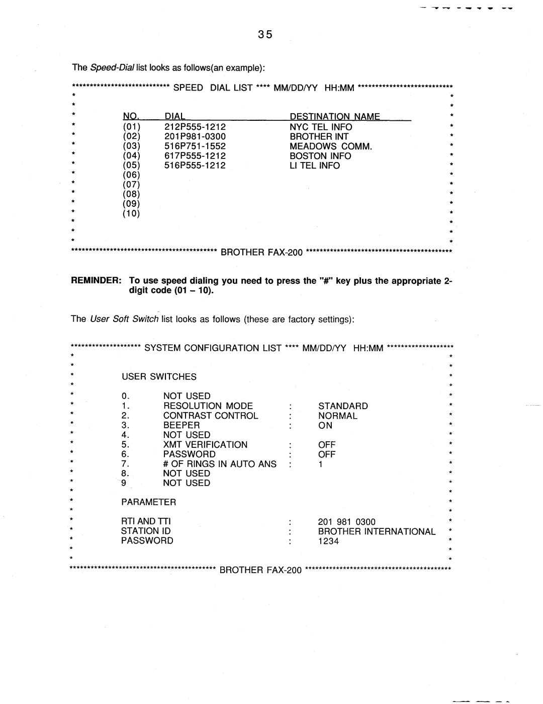 Brother FAX-200 manual 