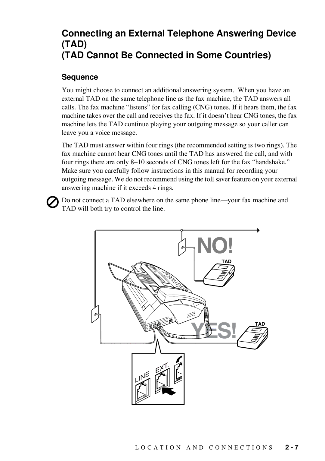 Brother FAX-222, FAX-202 owner manual Sequence 