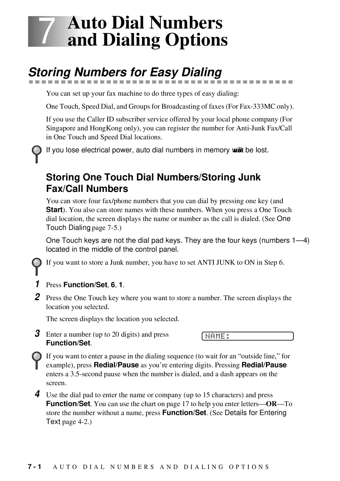 Brother FAX-202, FAX-222 owner manual 