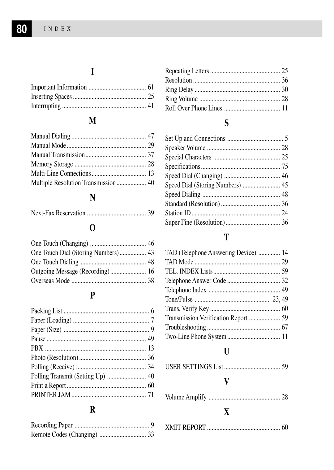 Brother FAX 255 owner manual Remote Codes Changing 