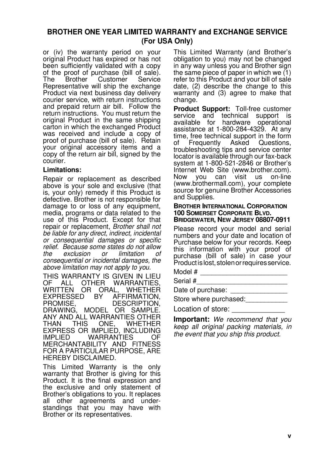 Brother MFC 4600, FAX 2600 manual Location of store 