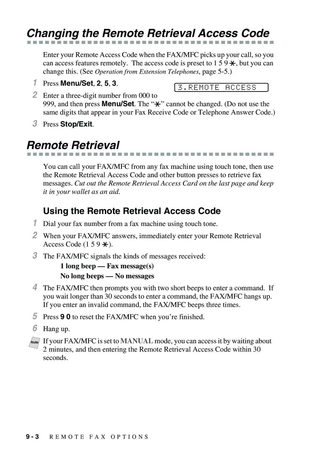 Brother FAX-2900, FAX-3800 owner manual 