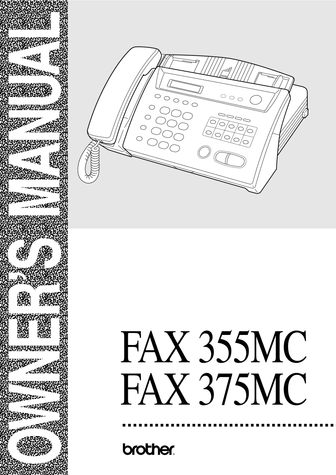 Brother owner manual FAX 355MC FAX 375MC 