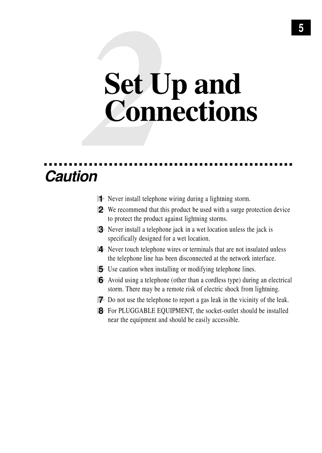 Brother FAX 355MC, FAX 375MC owner manual 2Set Up and Connections 