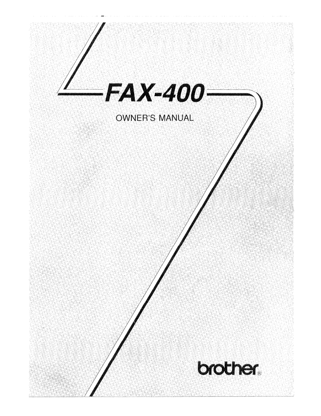 Brother FAX-400 manual 