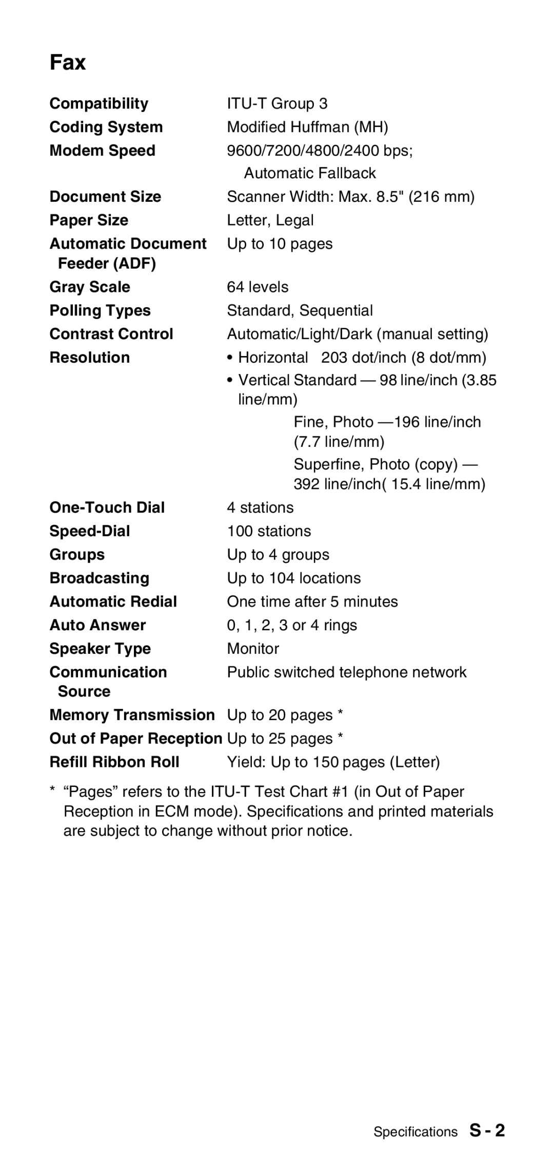 Brother FAX-575 manual Fax 