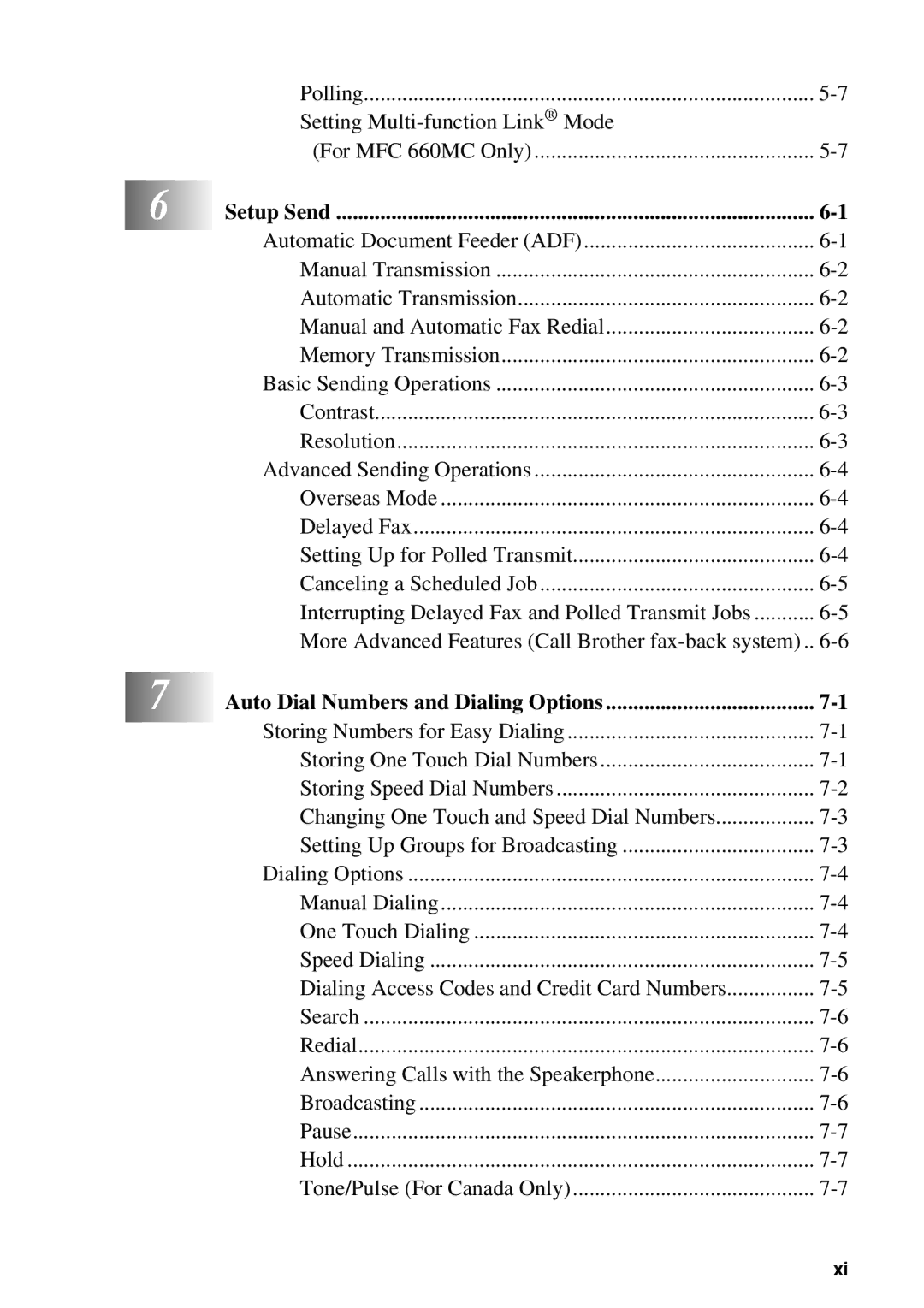 Brother FAX 580MC owner manual Setup Send 