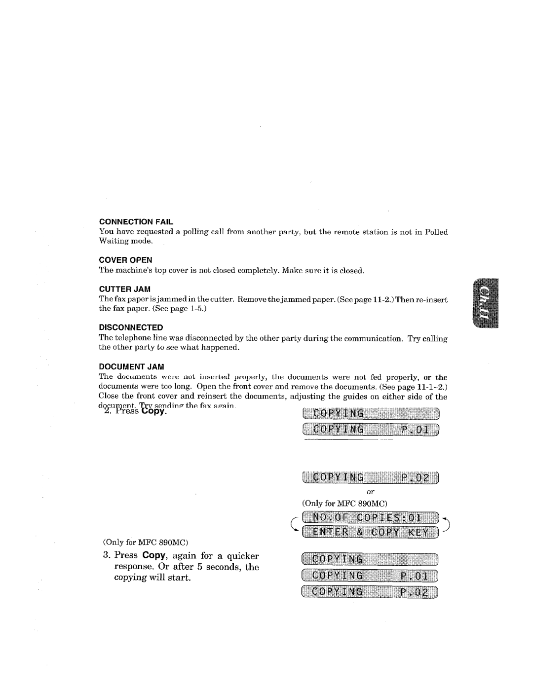 Brother MFC-890MC, FAX-675, FAX-615, FAX-625, FAX-635, MFC-690, MFC-670, MFC-695 manual 