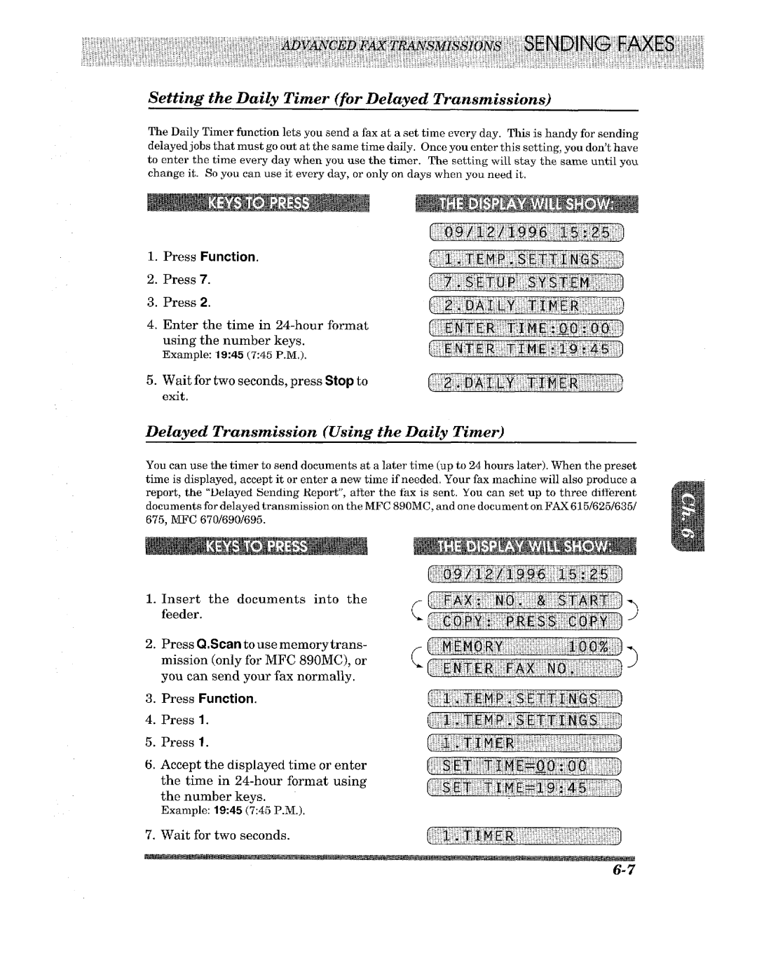 Brother FAX-635, FAX-675, FAX-615, FAX-625, MFC-890MC, MFC-690, MFC-670, MFC-695 manual 