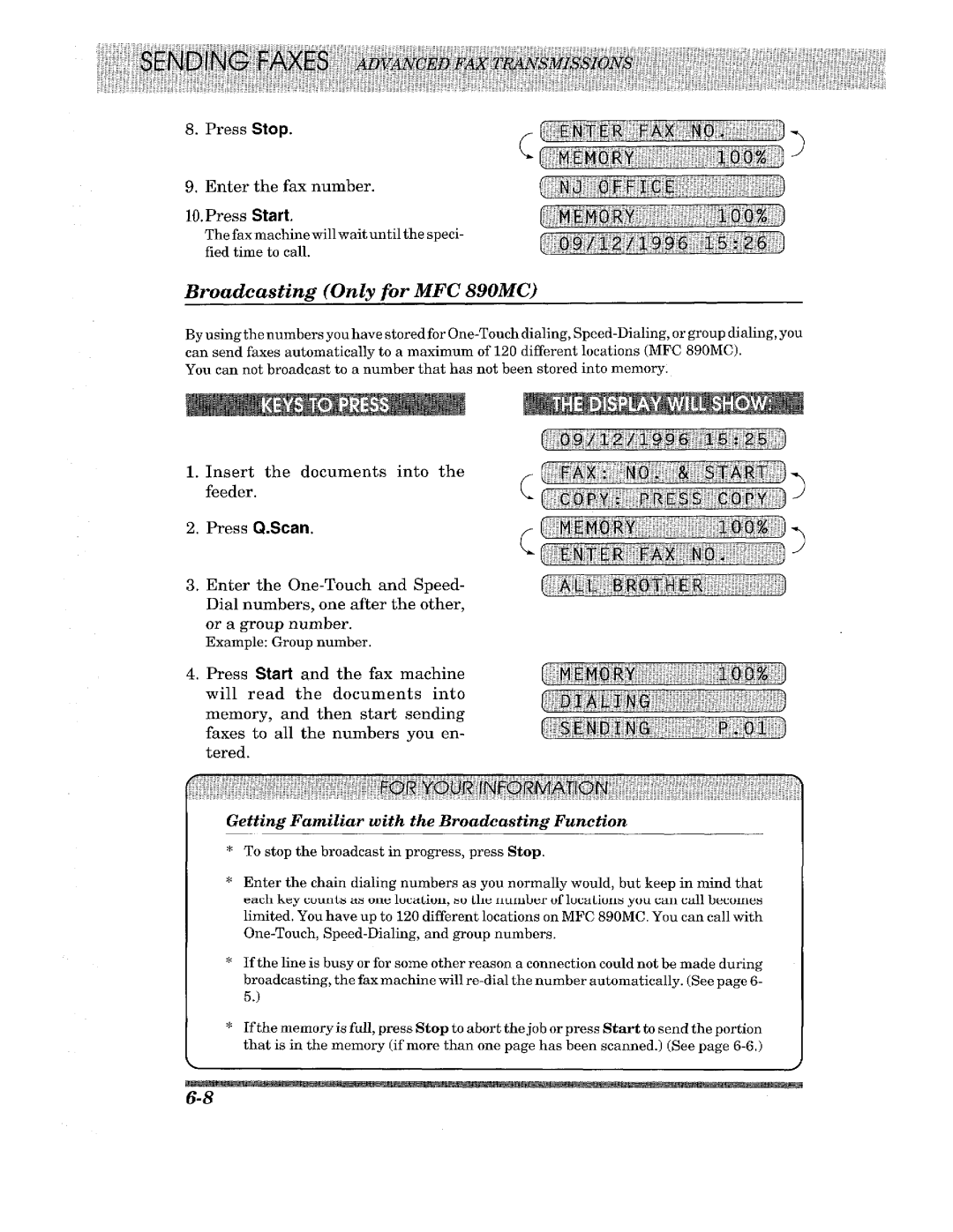 Brother MFC-890MC, FAX-675, FAX-615, FAX-625, FAX-635, MFC-690, MFC-670, MFC-695 manual 