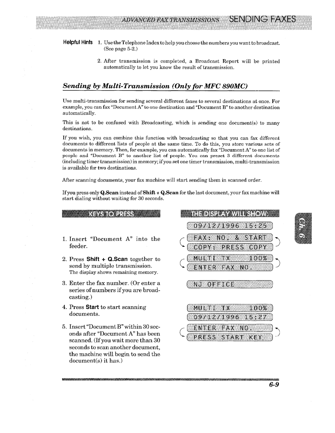 Brother MFC-690, FAX-675, FAX-615, FAX-625, FAX-635, MFC-890MC, MFC-670, MFC-695 manual 