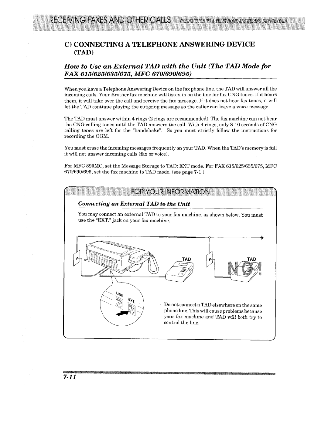 Brother MFC-890MC, FAX-675, FAX-615, FAX-625, FAX-635, MFC-690, MFC-670, MFC-695 manual 