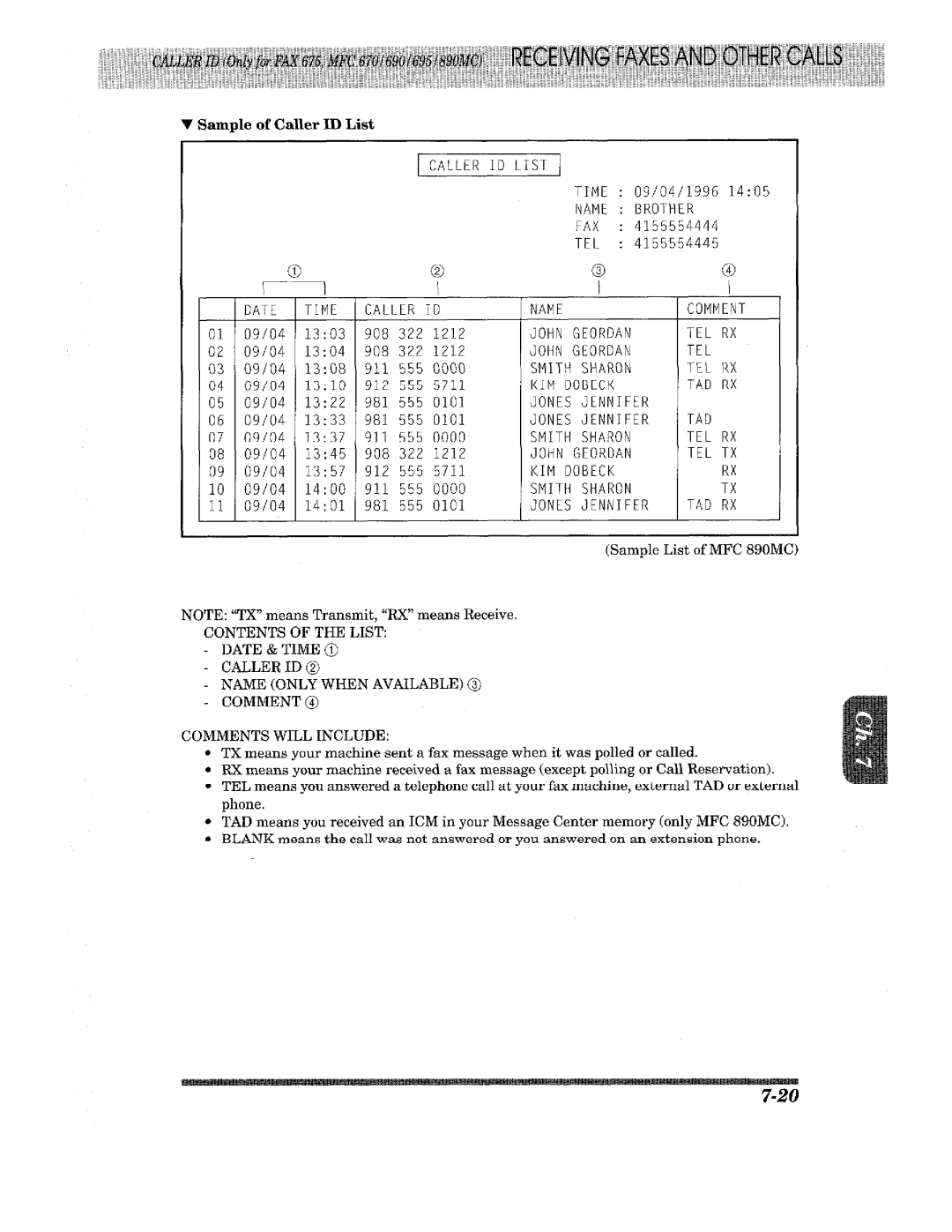 Brother MFC-690, FAX-675, FAX-615, FAX-625, FAX-635, MFC-890MC, MFC-670, MFC-695 manual 