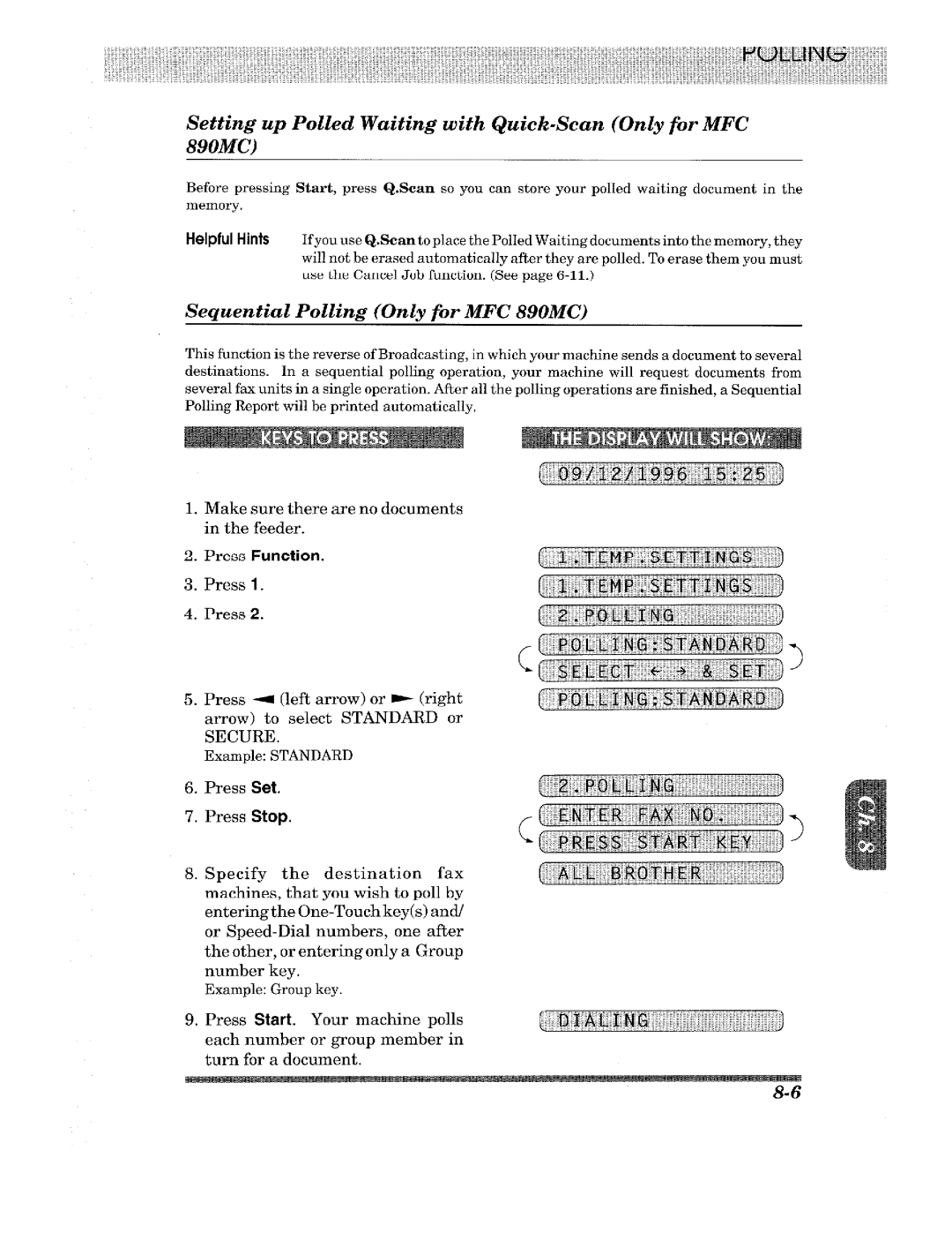 Brother FAX-635, FAX-675, FAX-615, FAX-625, MFC-890MC, MFC-690, MFC-670, MFC-695 manual 