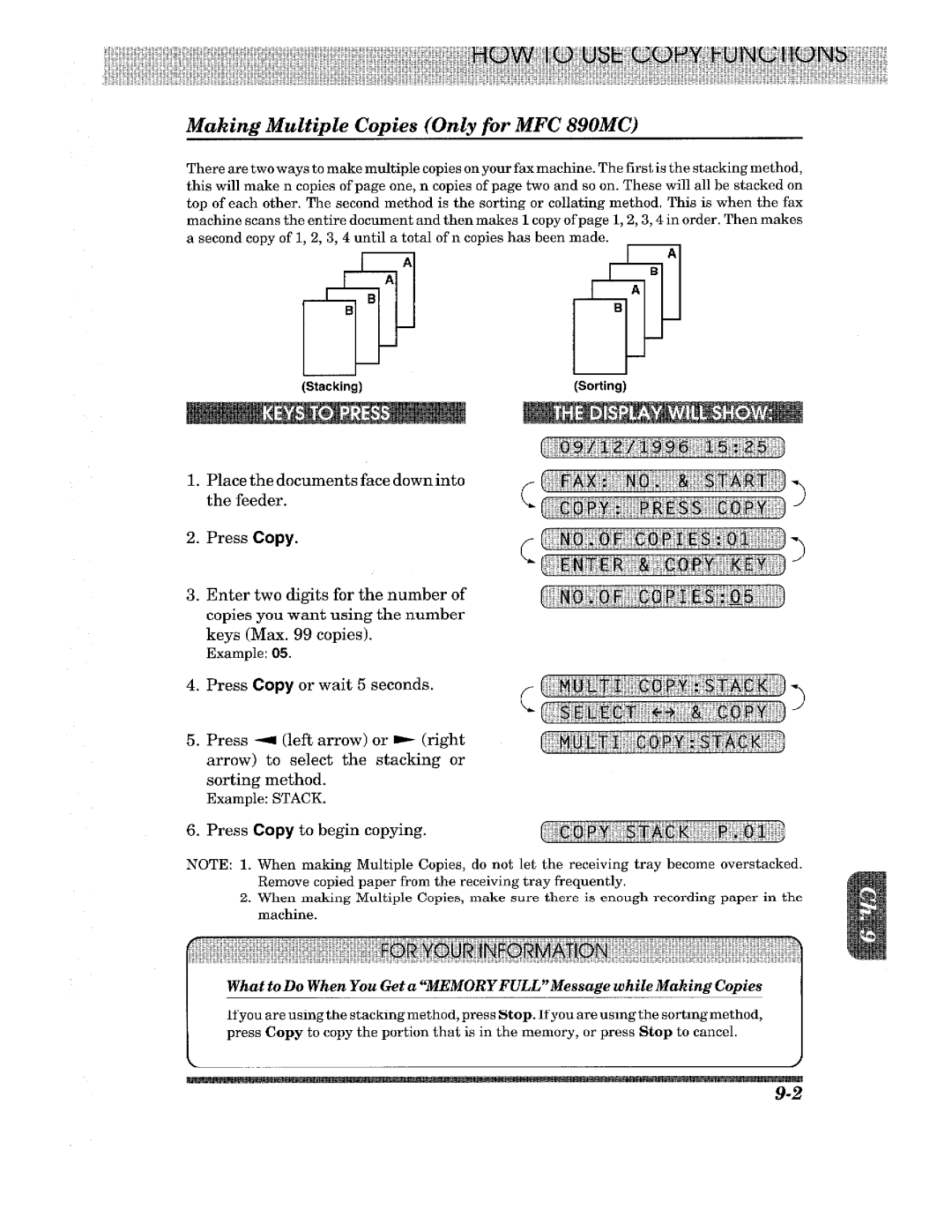 Brother MFC-690, FAX-675, FAX-615, FAX-625, FAX-635, MFC-890MC, MFC-670, MFC-695 manual 