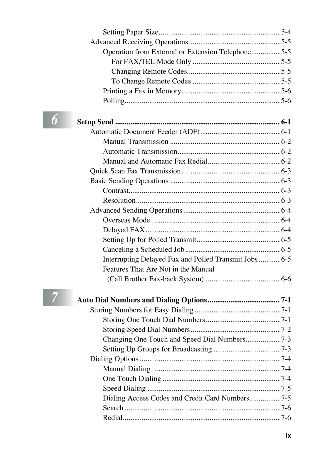 Brother FAX-775 owner manual Setup Send 