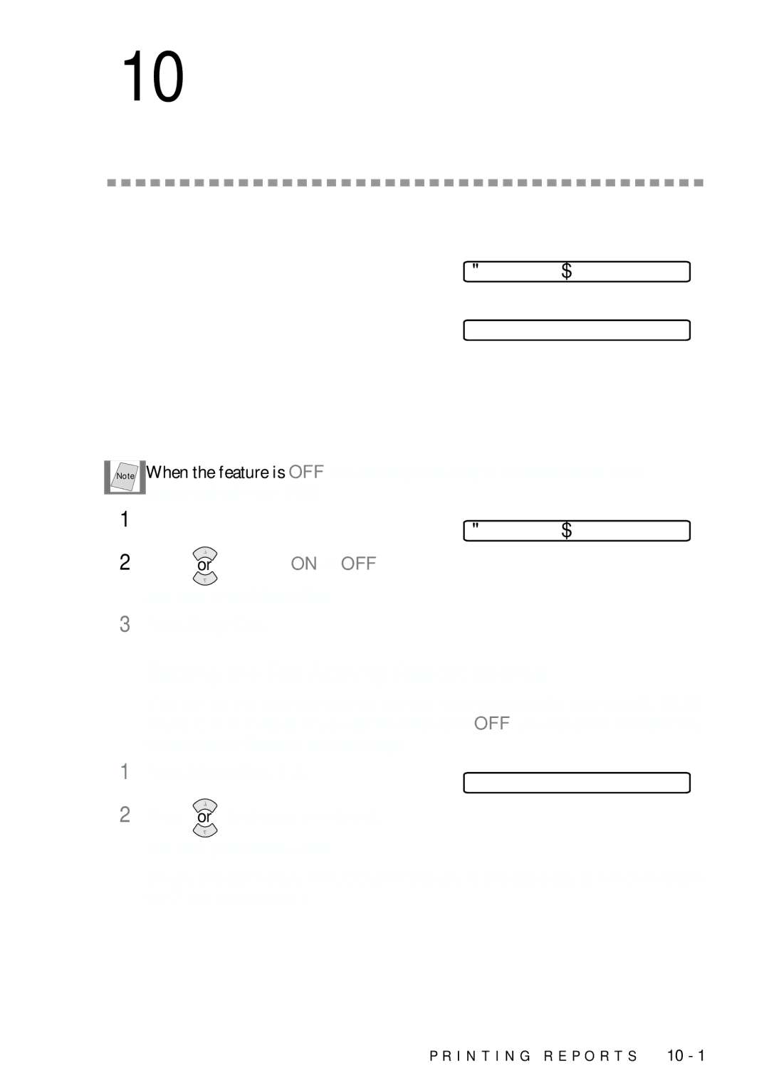 Brother FAX-775 owner manual Printing Reports, FAX Settings and Activity, Customizing the Transmission Verification Report 