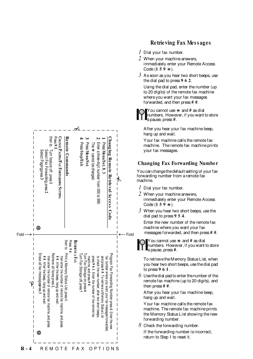 Brother FAX-775 owner manual Retrieving Fax Messages, Changing Fax Forwarding Number 