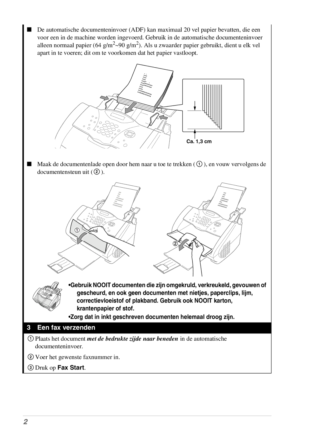 Brother MFC-9070, FAX-8070P manual Een fax verzenden 