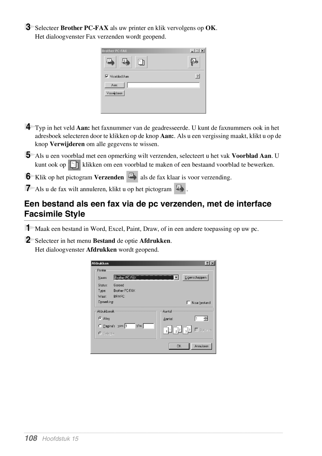 Brother MFC-9070, FAX-8070P manual Hoofdstuk 