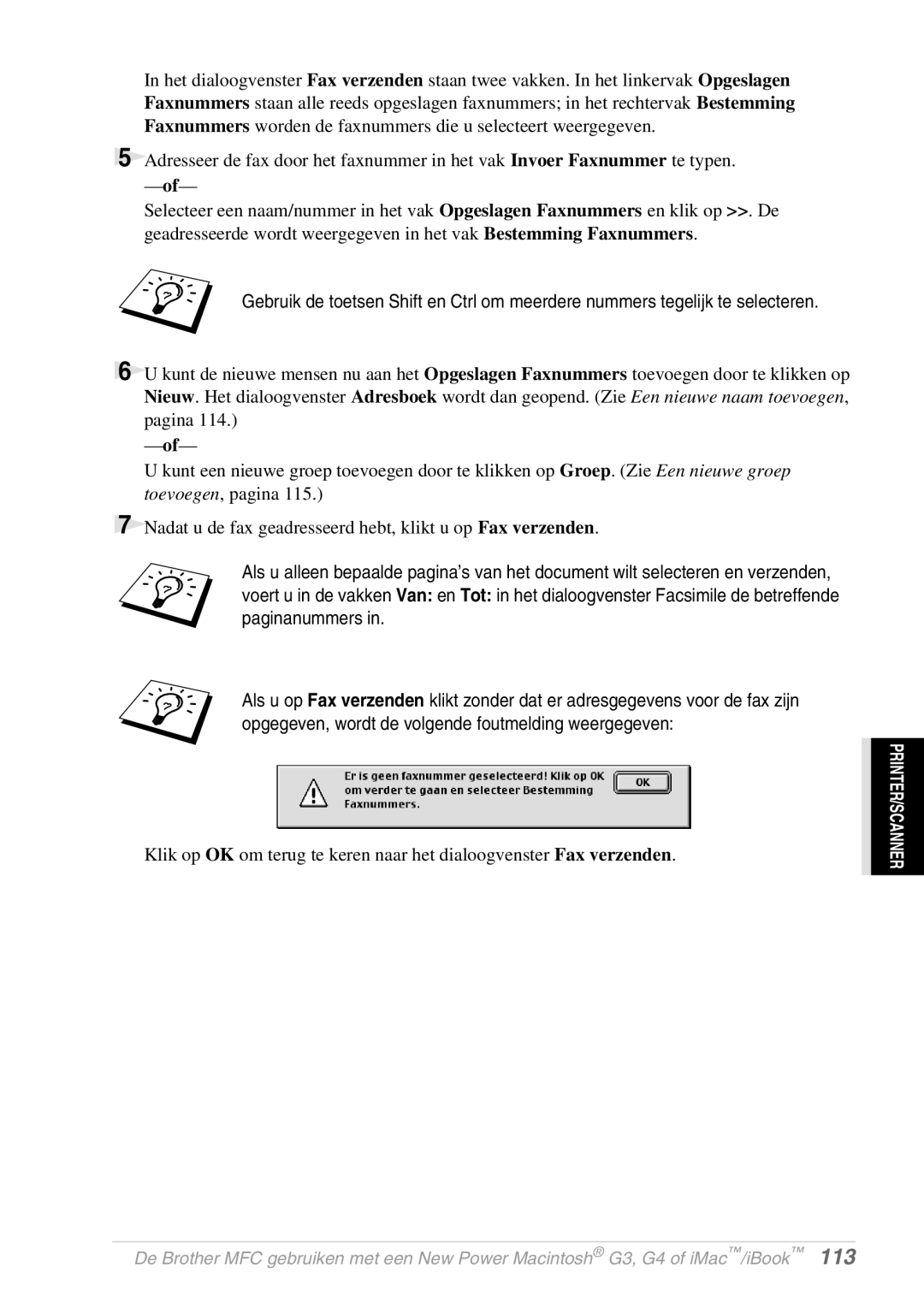 Brother FAX-8070P, MFC-9070 manual Printer/Scanner 