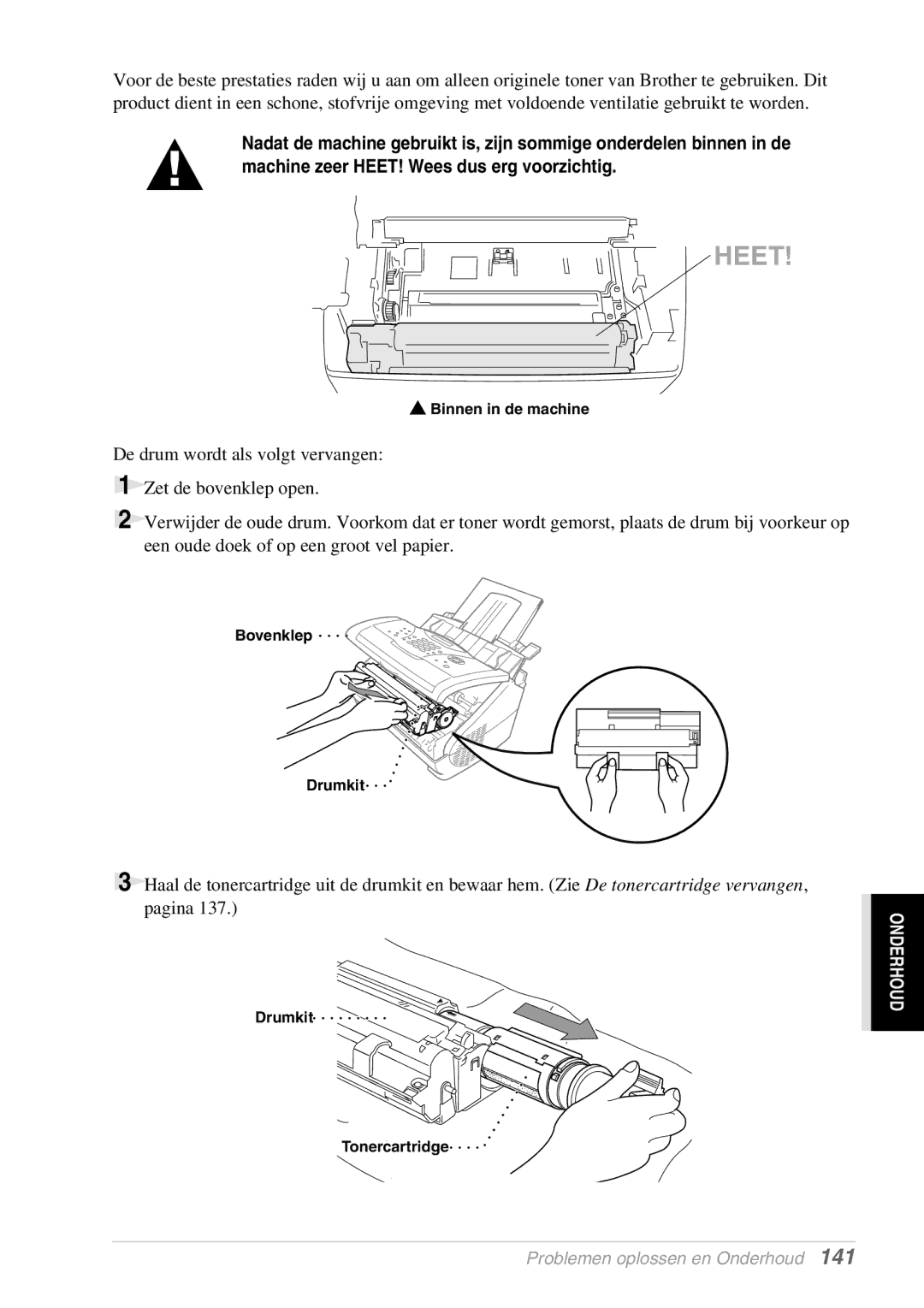 Brother FAX-8070P, MFC-9070 manual Heet 