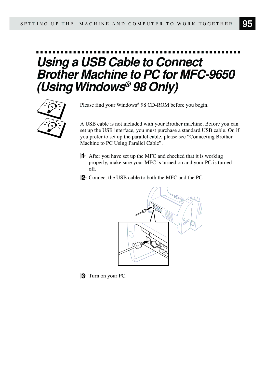 Brother MFC-9650, FAX-8350P owner manual 