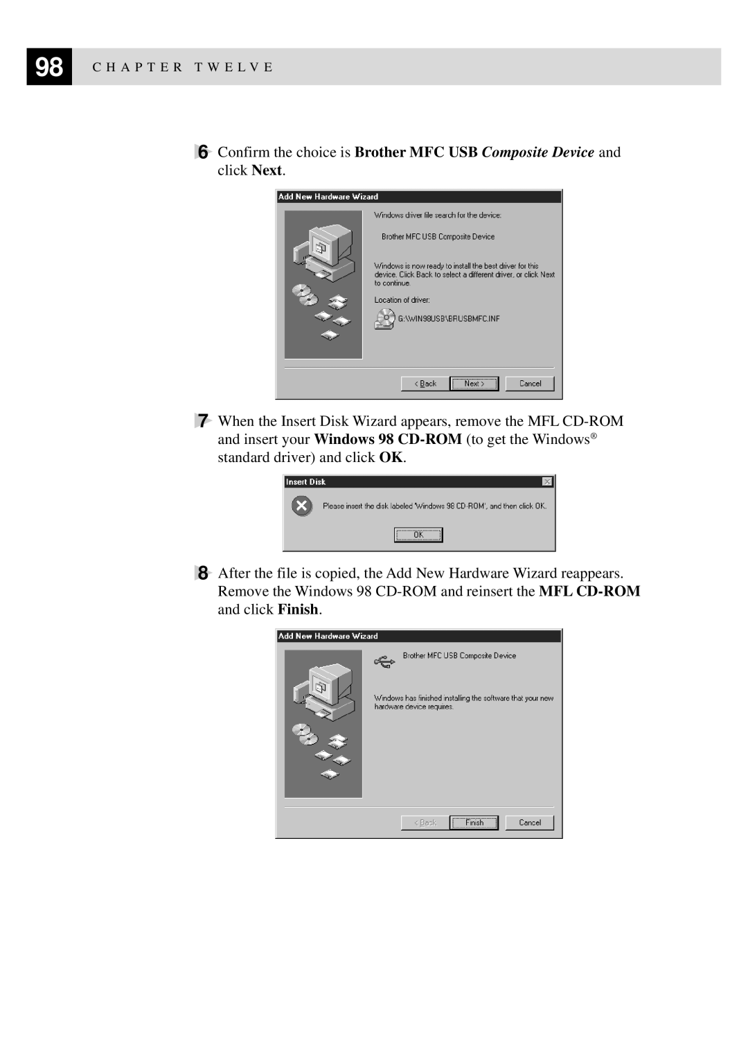 Brother FAX-8350P, MFC-9650 owner manual A P T E R T W E L V E 