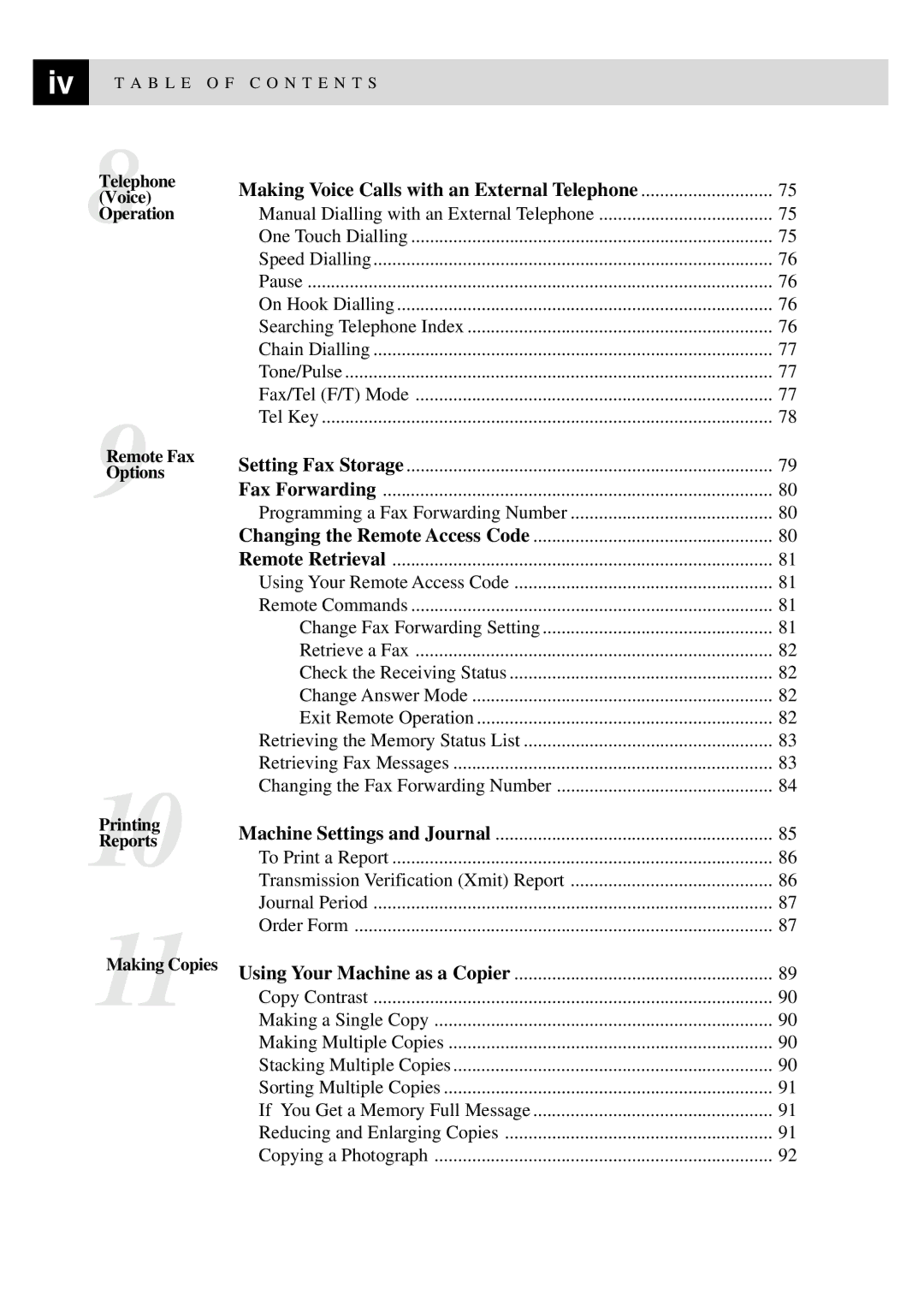 Brother FAX-8350P, MFC-9650 owner manual Making Voice Calls with an External Telephone 