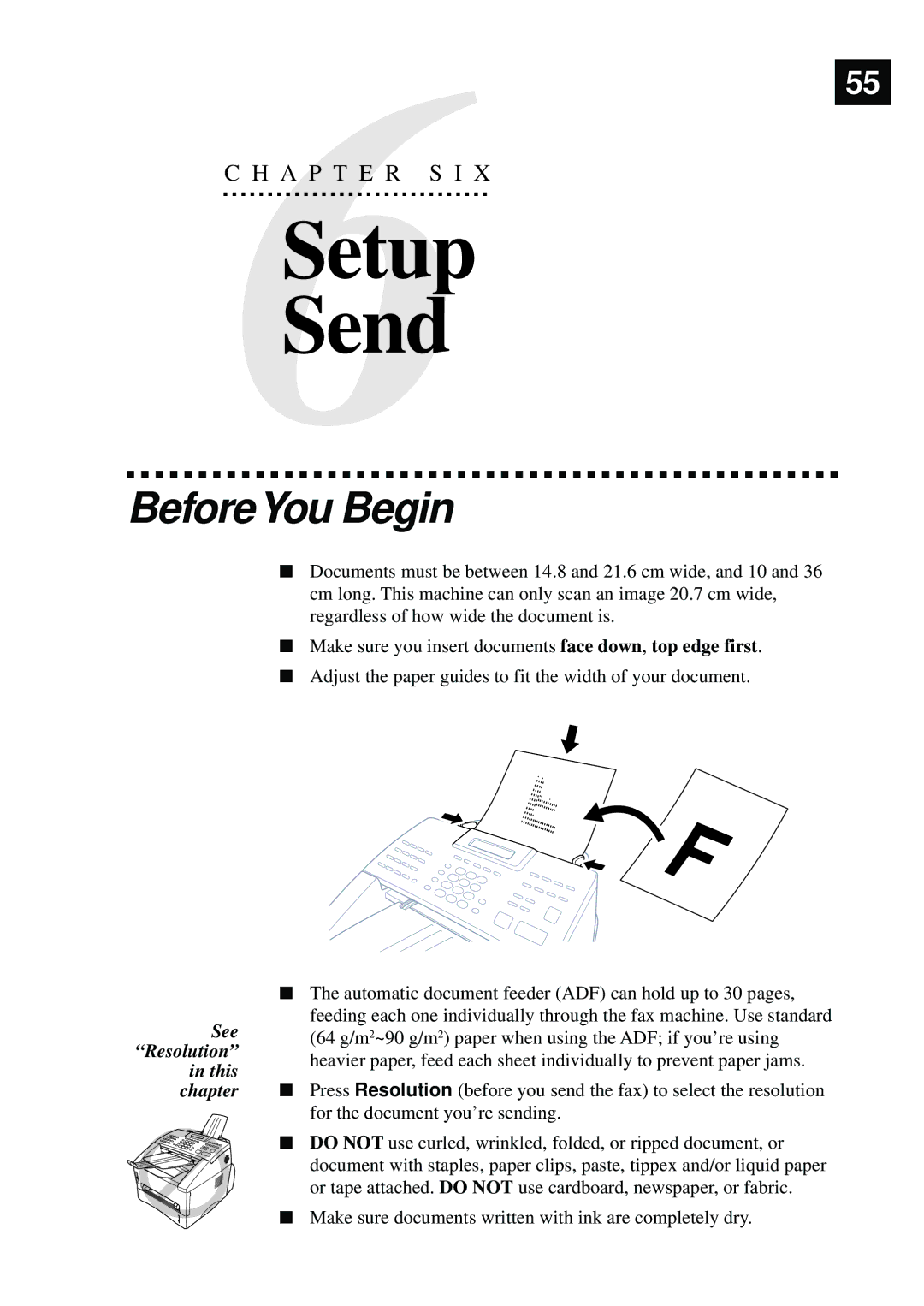 Brother MFC-9650, FAX-8350P owner manual Setup Send, BeforeYou Begin 