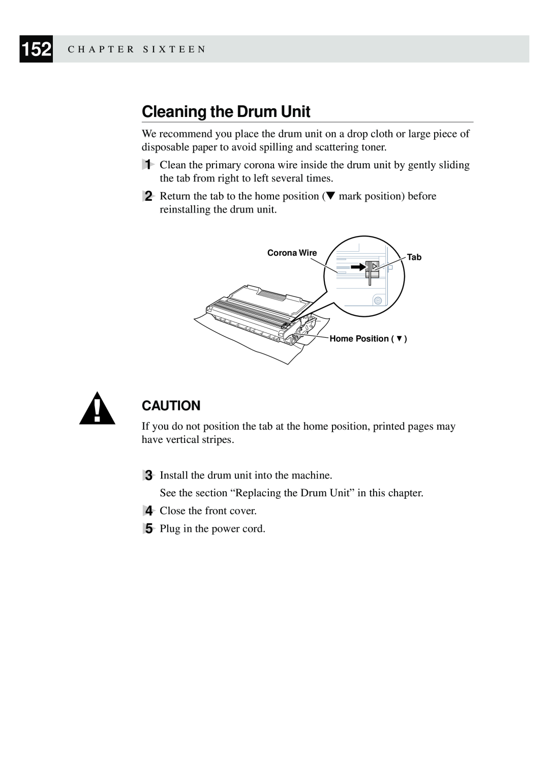 Brother FAX-8350P, MFC-9650 owner manual Cleaning the Drum Unit 